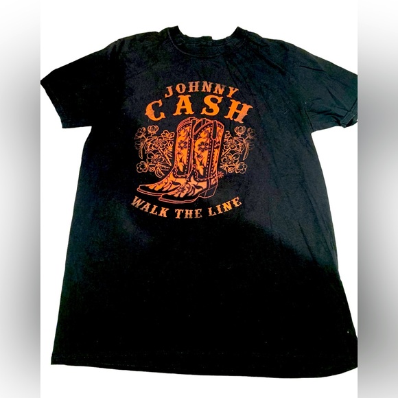Johnny Cash Walk the line T-shirt - Picture 1 of 3